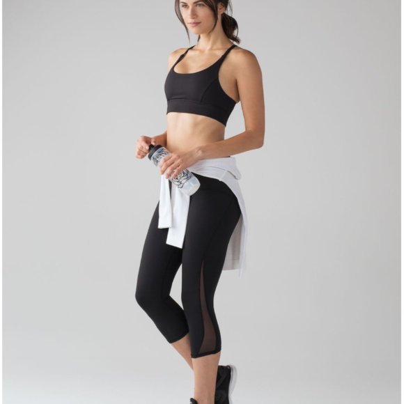 lululemon athletica Pants - Lululemon Train Times crop black leggings sz 12